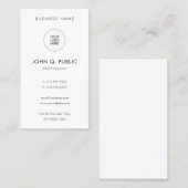 カスタムエレガントモダンシンプルプロフェッショナル垂直 名刺 (正面/裏面)