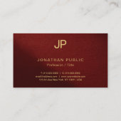 カスタムエレガントモダンテンプレートプロフェッショナル 名刺 (裏面)