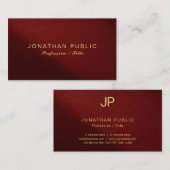 カスタムエレガントモダンテンプレートプロフェッショナル 名刺 (正面/裏面)