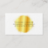 カスタムエレガントモダンテンプレート 名刺 (裏面)