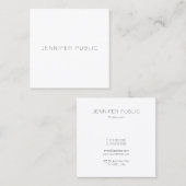 カスタムエレガントモダンデザインテンプレート スクエア名刺 (正面/裏面)