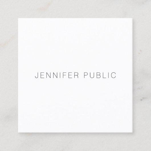 カスタムエレガントモダンデザインテンプレート スクエア名刺 (正面)