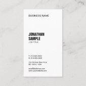 カスタムエレガントモダンパーソナライズされたシンプルテンプレート 名刺 (裏面)