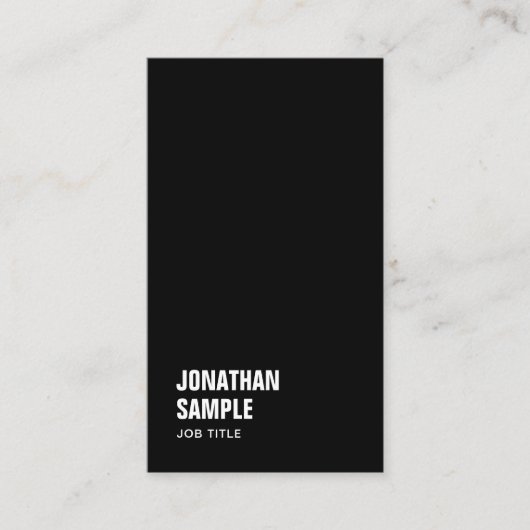 カスタムエレガントモダンパーソナライズされたシンプルテンプレート 名刺 (正面)