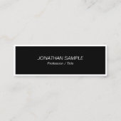 カスタムエレガントモダンプロフェッショナルシンプルテンプレート スキニー名刺 (正面)