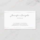 カスタムエレガントモダンプロフェッショナルシンプルテンプレート 名刺 (裏面)