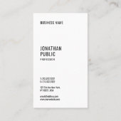 カスタムエレガントモダンプロフェッショナルテンプレートお洒落 名刺 (裏面)