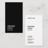 カスタムエレガントモダンプロフェッショナルテンプレートお洒落 名刺 (正面/裏面)