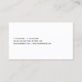 カスタムエレガントモダンプロフェッショナルミニマル 名刺 (裏面)
