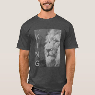 カスタムエレガントモダンポップ・アートのArt Lion Head Men's Men's Lion Tシャツ