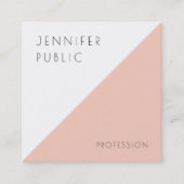 カスタムエレガントモダンミニマルテンプレート スクエア名刺 (正面)