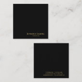 カスタムエレガントモダンラグジュアリーテンプレート スクエア名刺 (正面/裏面)