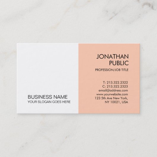 カスタムエレガントモダン企業のテンプレート 名刺 (正面)