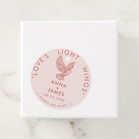 カスタムエレガントモダン対スタイリッシュハート引用文 フェイバータグ (インサイチュ)