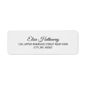 カスタムエレガントモダン差出人住所ラベル ラベル (正面)