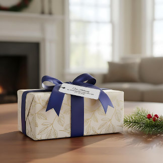 カスタムエレガントモダン差出人住所ラベル ラベル