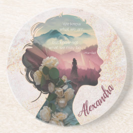 カスタムエレガントモダン感動的引用文 コースター