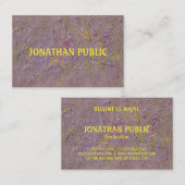 カスタムエレガントモダン抽象芸術テンプレート 名刺 (正面/裏面)