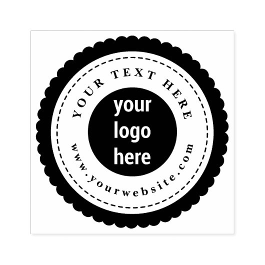 カスタムエレガントモダン文字 ラバースタンプ (インプリント)