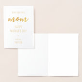 カスタムエレガントモダン母の日フォイル 箔カード (ディスプレー)
