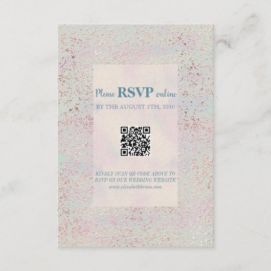 カスタムエレガントモダン結婚エンクロージャカード エンクロージャーカード (正面)