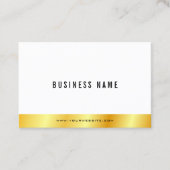 カスタムエレガントモダン金ゴールドルックシンプルテンプレート 名刺 (正面)