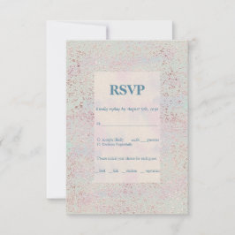 カスタムエレガントモダン銅アクセント応答カード 出欠カード