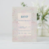 カスタムエレガントモダン銅アクセント応答カード 出欠カード (スタンド正面)