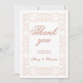 カスタムエレガントユニークピッ感謝していクレース サンキューカード