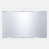 カスタムエレガントルッフェイクク空白のテンプレート 長方形シール (正面)