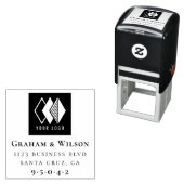 カスタムエレガントロフォーマルゴ差出人住所 セルフインキングスタンプ (インサイチュ)