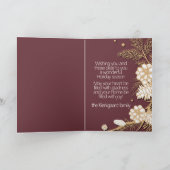 カスタムエレガント休日シーズングリーティングカードデザイン シーズンカード (内部)