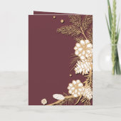 カスタムエレガント休日シーズングリーティングカードデザイン シーズンカード (裏面)