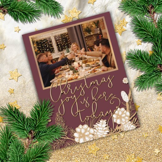 カスタムエレガント休日シーズングリーティングカードデザイン シーズンカード