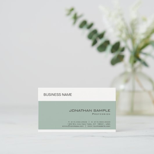 カスタムエレガント会社シンプルテンプレートモダン 名刺 (スタンド正面)