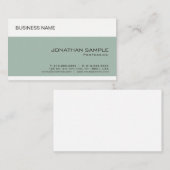 カスタムエレガント会社シンプルテンプレートモダン 名刺 (正面/裏面)