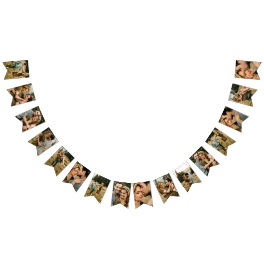 カスタムエレガント写真の折り畳みフラグ バンティングフラッグ (全)