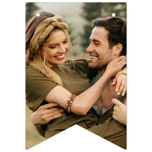 カスタムエレガント写真の折り畳みフラグ バンティングフラッグ (第2の旗)