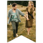 カスタムエレガント写真の折り畳みフラグ バンティングフラッグ (第1の旗)