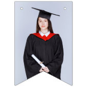 カスタムエレガント写真モダンシニア卒業部 バンティングフラッグ (第1の旗)