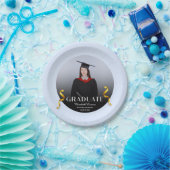 カスタムエレガント写真モダンシニア卒業部 ペーパープレート (パーティー)