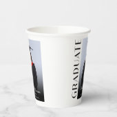 カスタムエレガント写真モダンシニア卒業部 紙コップ (左)