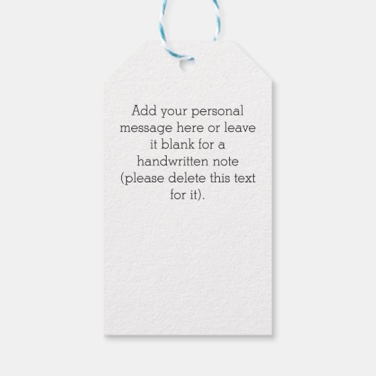 カスタムエレガント夫婦ミセス結婚のイニシャル ギフトタグ (裏面)