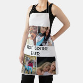 カスタムエレガント姉妹4写真コラージュ エプロン (インサイチュ)