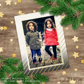 カスタムエレガント季節のごあいさつデザイン 箔シーズンポストカード