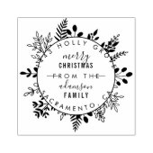 カスタムエレガント差出人住所 ラバースタンプ (インプリント)