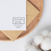 カスタムエレガント差出人住所 ラバースタンプ