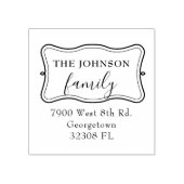 カスタムエレガント差出人住所 ラバースタンプ (インプリント)