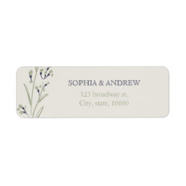 カスタムエレガント庭フローラ結婚素朴 ラベル