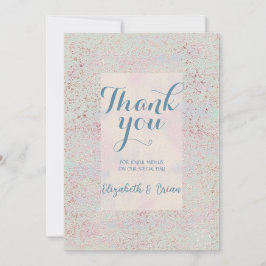 カスタムエレガント感謝していユニーク銅の青い車 サンキューカード